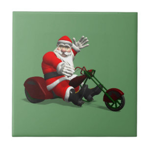 Santa Claus On Trike Tile