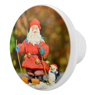 Santa Claus ornament Ceramic Knob