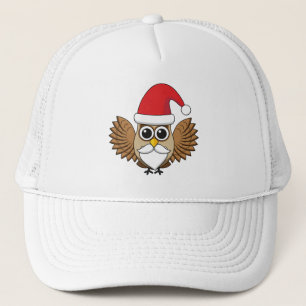 Santa Claus Owl Trucker Hat