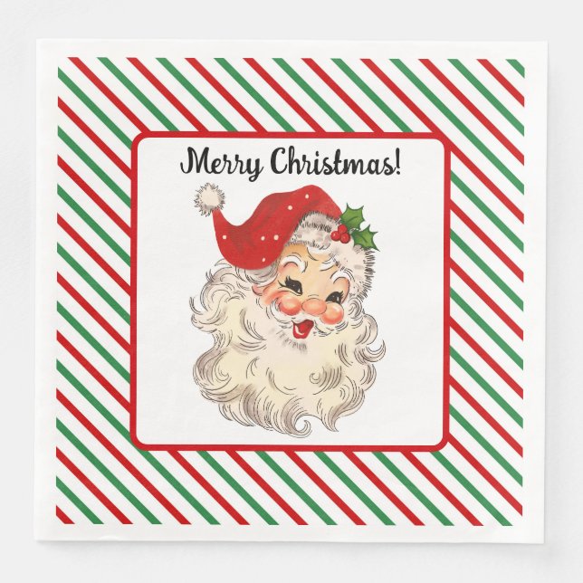 Santa Claus Paper Napkin (Front)