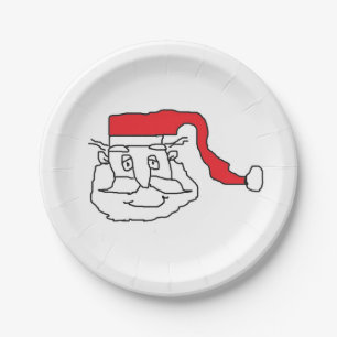Santa Claus Paper Plate