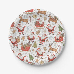 SANTA CLAUS PAPER PLATE