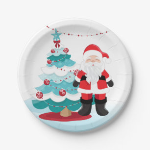 Santa Claus Paper Plate