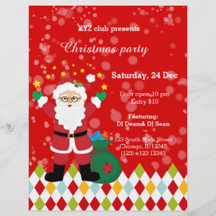 Santa Claus party * choose background colour Flyer