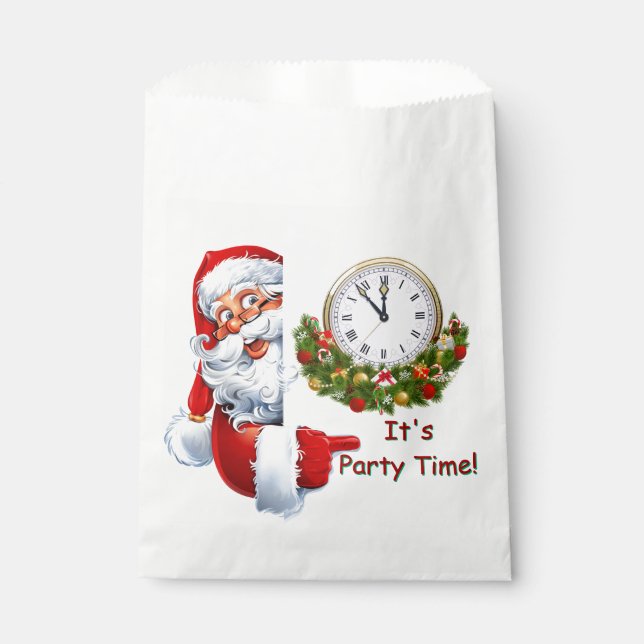 Santa Claus Party Time Favour Bags (Front)