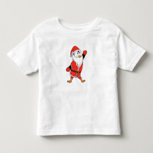 Santa Claus Penguin Ready for Christmas Toddler T-Shirt