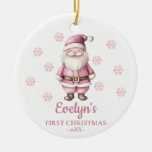 Santa Claus Personalised Girl's First Christmas