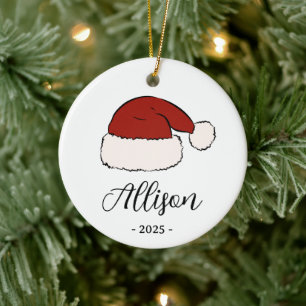 Santa Claus Personalised Ornament for Him or Her