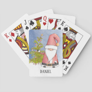 Santa Claus Personalized Christmas Playing Cards