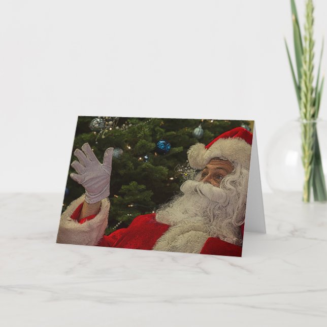 Santa Claus Photo Greeting Card (Front)