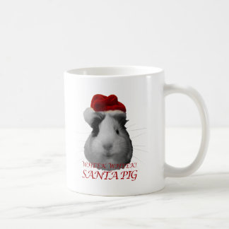 Santa Claus Pig Guinea Pig Christmas Holidays Coffee Mug