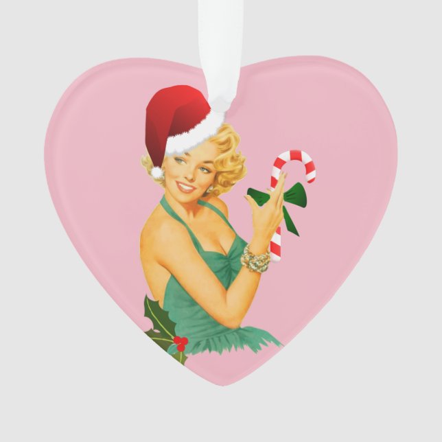 santa claus pin up ornament (Front)