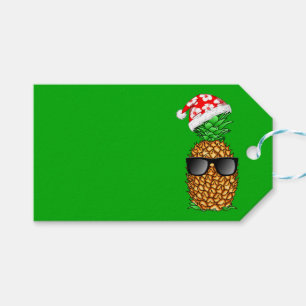 Santa Claus Pineapple Gift Tags
