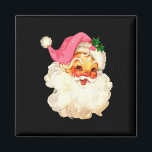 Santa Claus Pink Christmas Face Old Xmas Vintage P Magnet<br><div class="desc">Santa Claus Pink Christmas Face Old Xmas Vintage Pink Santa</div>