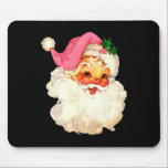 Santa Claus Pink Christmas Face Old Xmas Vintage P Mouse Mat<br><div class="desc">Santa Claus Pink Christmas Face Old Xmas Vintage Pink Santa</div>