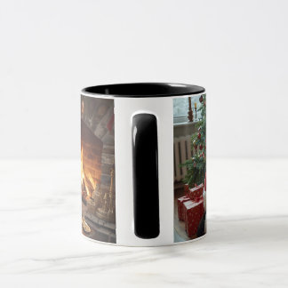Santa Claus placing presents under the tree Mug