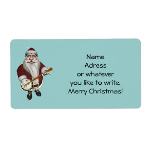 Santa Claus Playing Banjo