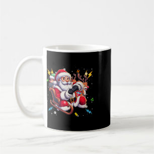 Santa Claus Playing Game Christmas Gamer Video Gam Coffee Mug