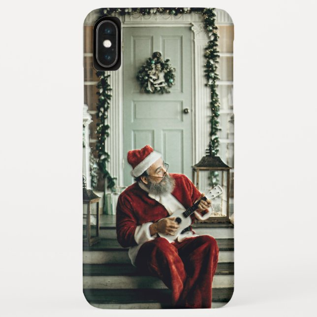 Santa Claus Playing Music Case-Mate iPhone Case (Back)