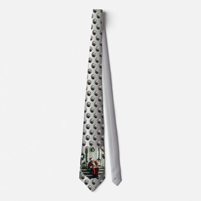 Santa Claus Playing Music Tie (Front)