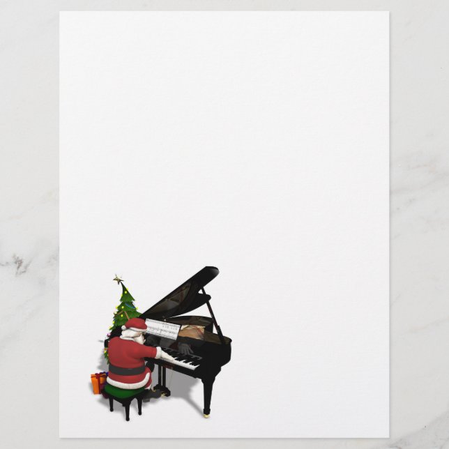 Santa Claus Playing Piano (Front)