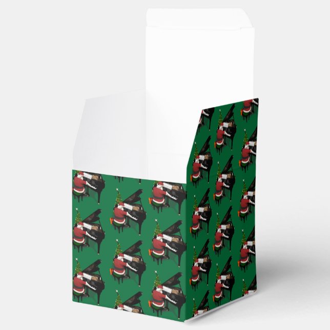 Santa Claus Playing Piano Favour Box (Opened)