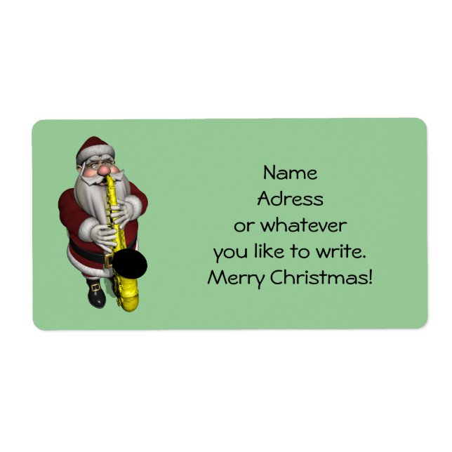 Santa Claus Playing Saxophone (Front)