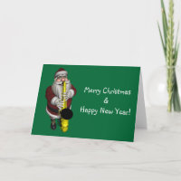 Santa Claus Playing Saxophone