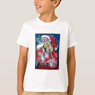 SANTA CLAUS PLAYING VIOLIN Christmas Party T-Shirt