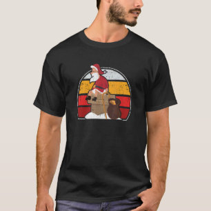 Santa Claus Poops In The Chimney Christmas Retalia T-Shirt