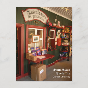 Santa Claus Postoffice Holiday Postcard