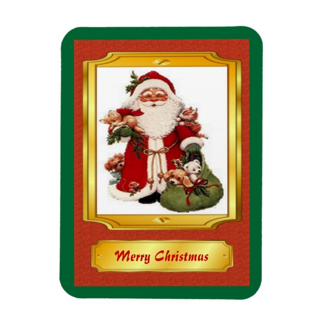 Santa Claus Premium Magnet (Vertical)