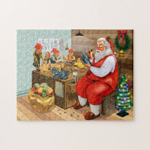 Santa Claus Preparing The Gifts Jigsaw Puzzle