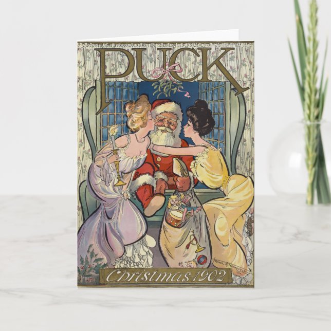 Santa Claus ~ Puck Magazine Cover ~ 12/03/1902 Holiday Card (Front)