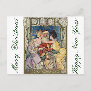 Santa Claus ~ Puck Magazine Cover ~ 12/03/1902 Holiday Postcard