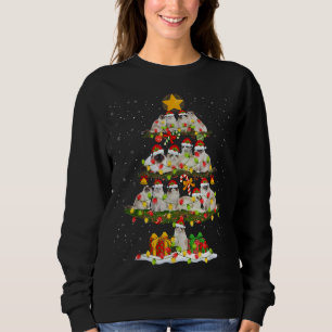 Santa Claus Ragdoll Cat Christmas Tree Decorations Sweatshirt