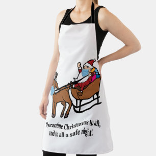 Santa Claus, Reindeer, & Quarantine Christmas, ZSD Apron