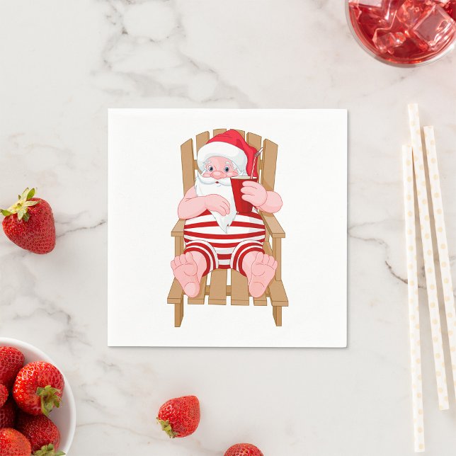 Santa Claus Relaxing Paper Napkins (Creator Uploaded)