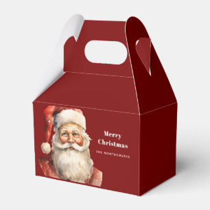 Santa Claus Retro Christmas Favour Box