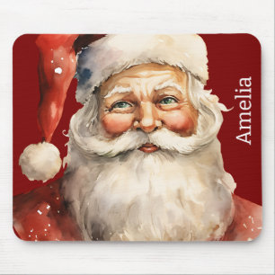 Santa Claus Retro Christmas Mouse Mat