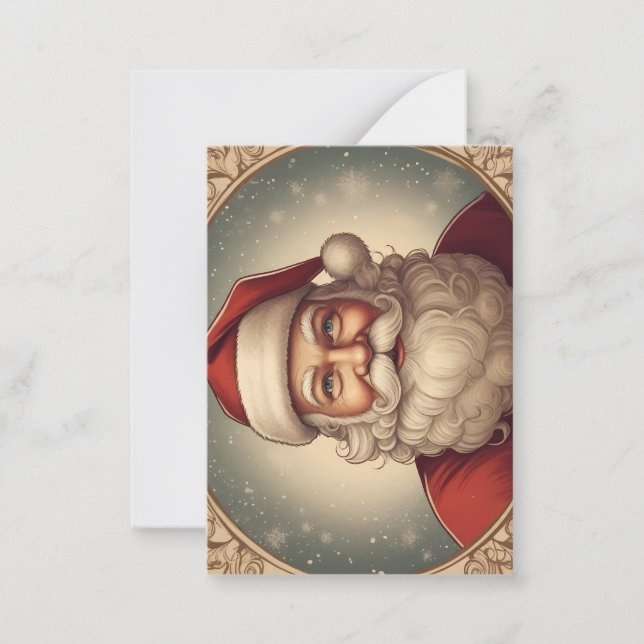 Santa Claus retro vintage Card (Front)