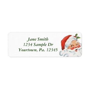 Santa Claus Return Address Label