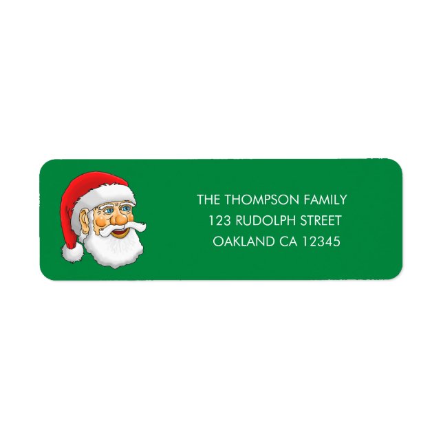Santa Claus Return Address Label (Front)