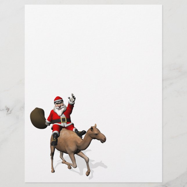 Santa Claus Riding A Camel (Front)