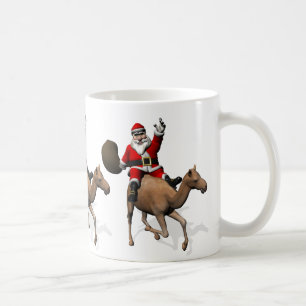 Santa Claus Riding A Camel Coffee Mug