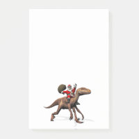 Santa Claus Riding On Deinonychus