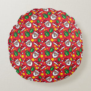 Santa Claus Round Cushion
