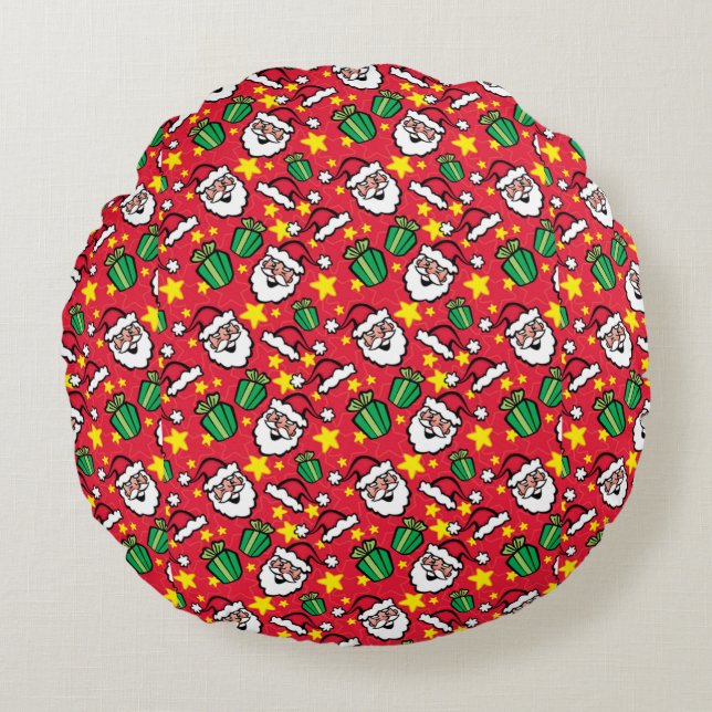 Santa Claus Round Cushion (Front)