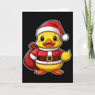 Santa Claus Rubber Duck Merry Christmas Festive Xm Card