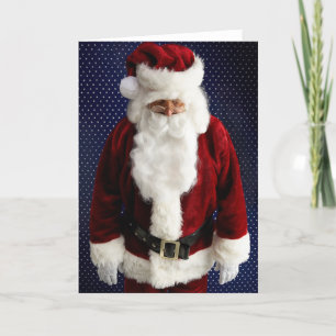 Santa Claus Sad Holiday Card